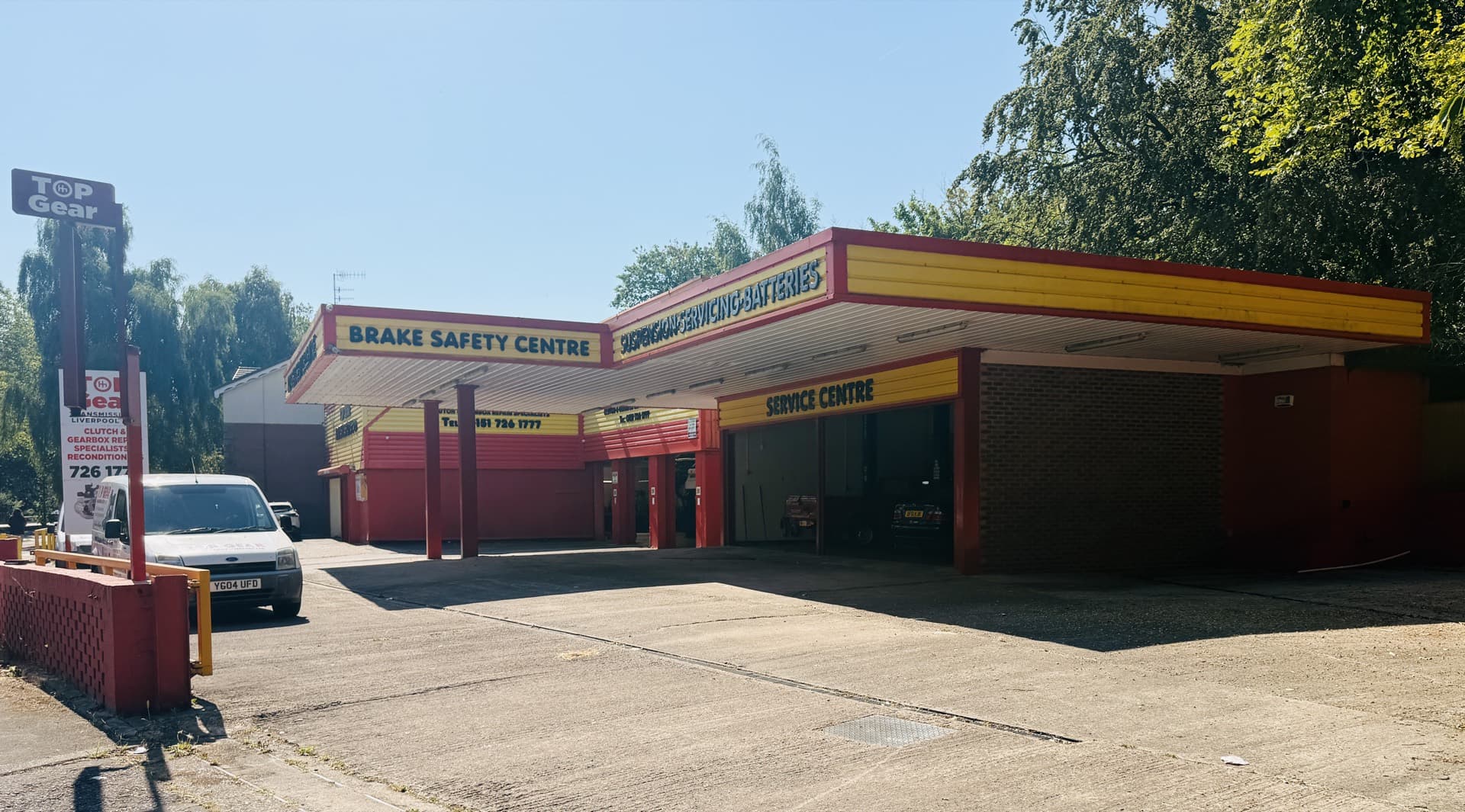 The Top Gear Transmissions service centre on Aigburth Road, Liverpool